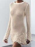 Flytonn- Pearl Fringe Knit Dress