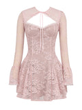 Flytonn- Alice Lace Mini Dress