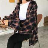 Flytonn-cute winter outfits casual winter outfits christmas outfit party look inspos Loose Wool Thicken Plaid Shirt Jacket