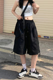 Flytonn-cute winter outfits casual winter outfits christmas outfit party look inspos Loose Big Pockets Vintage Shorts Pants