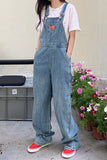 Flytonn-cute winter outfits casual winter outfits christmas outfit party look inspos Loose Long Casual Denim Jumpsuit