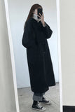 Flytonn-cute winter outfits casual winter outfits christmas outfit party look inspos Simple Turn Down Collar Long Woolen Coat