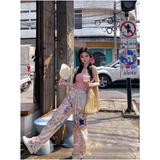 Flytonn-Women's Graffiti Print Casual Baggy Y2k Harajuku Jogger Pants Vintage High Waist Baggy Trousers 2000s 90s Aesthetic Clothes 2024