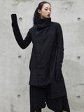 Flytonn-Winter Outfits Christmas Thanksgiving Gift New Year's Eve Outwear High-neck Cool Irregular Warm Jacket