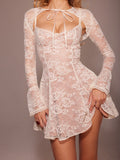 Flytonn- Alice Lace Mini Dress