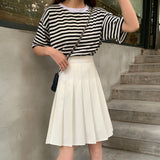 Flytonn-cute winter outfits casual winter outfits christmas outfit party look inspos High Waist Knee Length Pleated Skirts