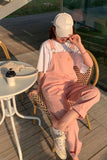 Flytonn-cute winter outfits casual winter outfits christmas outfit party look inspos Casual Pink Summer Denim Jumpsuit