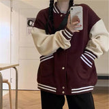 Flytonn-cute winter outfits casual winter outfits christmas outfit party look inspos Loose Warm Casual Baseball Jacket