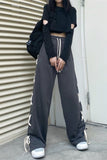 Flytonn-cute winter outfits casual winter outfits christmas outfit party look inspos Loose Side Tie Style Jogging Pants