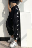 Flytonn-cute winter outfits casual winter outfits christmas outfit party look inspos Loose Butterfly Side Printed Hip Hop Sweatpants