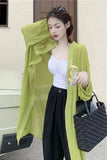 Flytonn-cute winter outfits casual winter outfits christmas outfit party look inspos Long Sleeve Colorful Chiffon Blouse Shirts