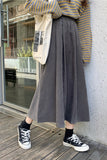 Flytonn-cute winter outfits casual winter outfits christmas outfit party look inspos High Waist Vintage Loose Casual Skirts