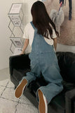 Flytonn-cute winter outfits casual winter outfits christmas outfit party look inspos Loose Long Casual Denim Jumpsuit