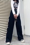 Flytonn-cute winter outfits casual winter outfits christmas outfit party look inspos Loose Side Tie Style Jogging Pants