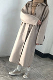 Flytonn-cute winter outfits casual winter outfits christmas outfit party look inspos Simple Turn Down Collar Long Woolen Coat