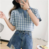 Flytonn-cute winter outfits casual winter outfits christmas outfit party look inspos Turn Down Collar Plaid Knitted Shirt