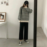 Flytonn-cute winter outfits casual winter outfits christmas outfit party look inspos Casual Wide Leg Ankle Length Loose Pants