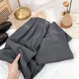 Flytonn-cute winter outfits casual winter outfits christmas outfit party look inspos High Waist Loose Office Pants Suits