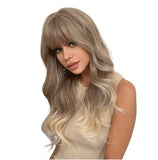 FLYTONN Wigs for Women Mature Ladies Style Wigs Multicolor Adjustable Women Wigs For Long Curls Synthetic Wigs Wig Daily Party Use (Color : A, Size : 24in)