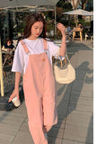 Flytonn-cute winter outfits casual winter outfits christmas outfit party look inspos Casual Pink Summer Denim Jumpsuit