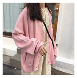 Flytonn-cute winter outfits casual winter outfits christmas outfit party look inspos Long Sleeve V-Neck Loose Cardigan Sweater