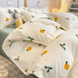 Flytonn-2025 Spring Bedding Set Checkerboard Bedding Set No Comforter Quilt Duvet Cover Pillowcase Flat Sheet Single Queen Size Polyester Bedclothes