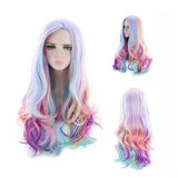 FLYTONN Black Wig Long Curly Wig Black Hair Wigs for Women Middle Part Wig Black Wigs for Daily Party Wig Cap Include