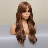 FLYTONN Black Wig Long Curly Wig Black Hair Wigs for Women Middle Part Wig Black Wigs for Daily Party Wig Cap Include