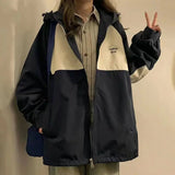 Flytonn-cute winter outfits casual winter outfits christmas outfit party look inspos Casual Hooded Zipper Track Jacket