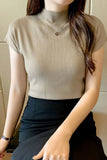 Flytonn-cute winter outfits casual winter outfits christmas outfit party look inspos Casual High Neck Knitted Slim Shirt