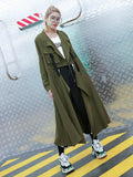 Flytonn-Winter Outfits Christmas Thanksgiving Gift New Year's Eve Outwear Light Loose Solid Trench Coat