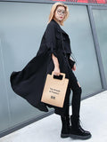 Flytonn-Winter Outfits Christmas Thanksgiving Gift New Year's Eve Outwear Light Loose Solid Trench Coat