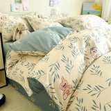 Flytonn-2025 Spring Bedding Set Fashion Bedding Set No Filler Full Queen Size Duvet Cover Flat Sheet Pillowcase Kids Adults Soft Comforter Cover