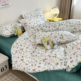 Flytonn-2025 Spring Bedding Set Fashion Bedding Set No Filler Full Queen Size Duvet Cover Flat Sheet Pillowcase Kids Adults Soft Comforter Cover