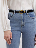 Flytonn-Adjustable Simple Metal Pin Buckle Belt