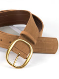 Flytonn-Matte Golden Buckle Belt