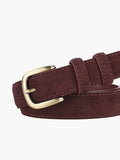 Flytonn-Suede Buckle Slim Belt