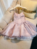 Flytonn-back to school outfits Simple A Line Spaghetti Straps Pink Short Homecoming Dresses 18th Birthday Outfit C2177