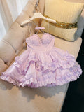 Flytonn-back to school outfits Cute Ball Gown Spaghetti Straps Pink Short Homecoming Dresses 18th Birthday Outfit C2179