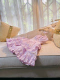 Flytonn-back to school outfits Cute Ball Gown Spaghetti Straps Pink Short Homecoming Dresses 18th Birthday Outfit C2179