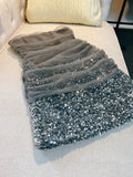 Flytonn-back to school outfits Modest Sheath Strapless Gray Sequin Short Homecoming Dresses Birthday Outfits C2215