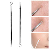 Flytonn- 1 Pcs Blackhead Comedone Acne Pimple Blemish Extractor Remover Stainless Steel Needles Remove Tools Face Skin Care Pore Cleaner