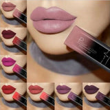 Flytonn- Matte Liquid Lipstick Waterproof Long Lasting Lip Gloss Tint Sexy Red Nude Purple Metallic Lipsticks Makeup Cosmetics