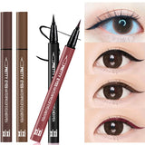 Flytonn- Waterproof  Fast Dry Smooth Eyeliner Pencils 5 Colors Eyes Brown Black Red Color Pigments Liquid Eye Liner Pen Make Up Tools