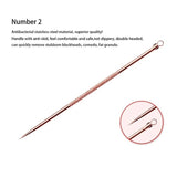 Flytonn- Blackhead Comedone Acne Needle Remover Tool Kit Clip Pimple Spoon for Face Skin Care Tool Needles Facial Pore Cleaner