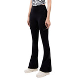 avant garde dress to impress New Wide-Leg Pants Tight Nude Hip Lifting Overalls Flared Pants High Waist Micro-Pull Yoga Trousers