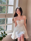 FLYTONN-spring summer dress Vacation photography outfits Delicate Romance Pleated Dress ~