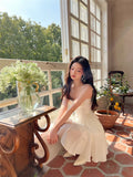 FLYTONN-spring summer dress Vacation photography outfits Delicate Romance Pleated Dress ~