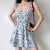 FLYTONN-spring summer dress Vacation photography outfits Posie Bluebell Mini Dress