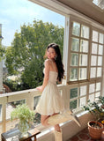 FLYTONN-spring summer dress Vacation photography outfits Delicate Romance Pleated Dress ~